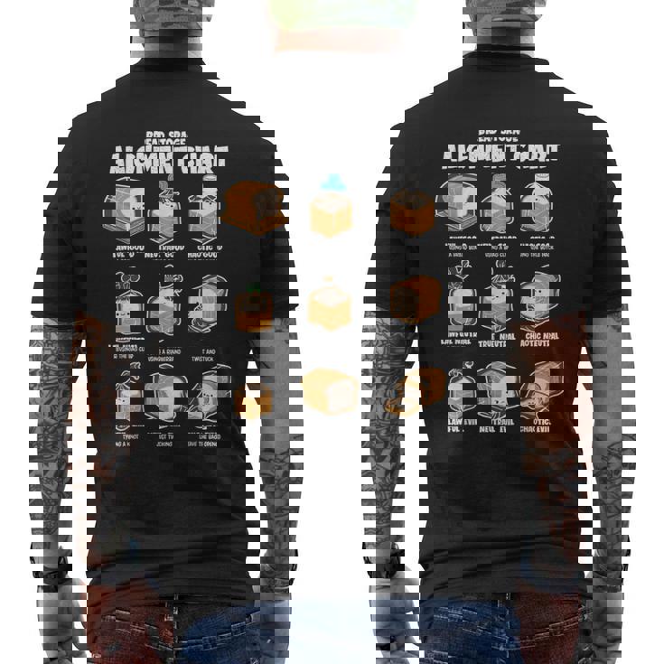 パン収納 アライメントチャート パンメーカー おもしろパン屋 メンズTシャツ バックプリント