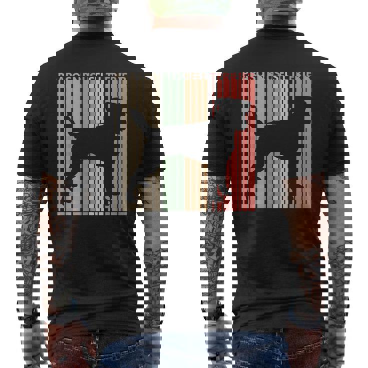 パーソン・ラッセル・テリア メンズTシャツ バックプリント