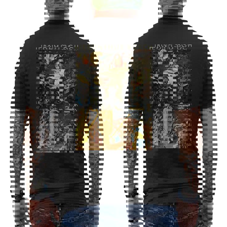 ヒエロニムスボッシュ快楽の園 メンズTシャツ バックプリント