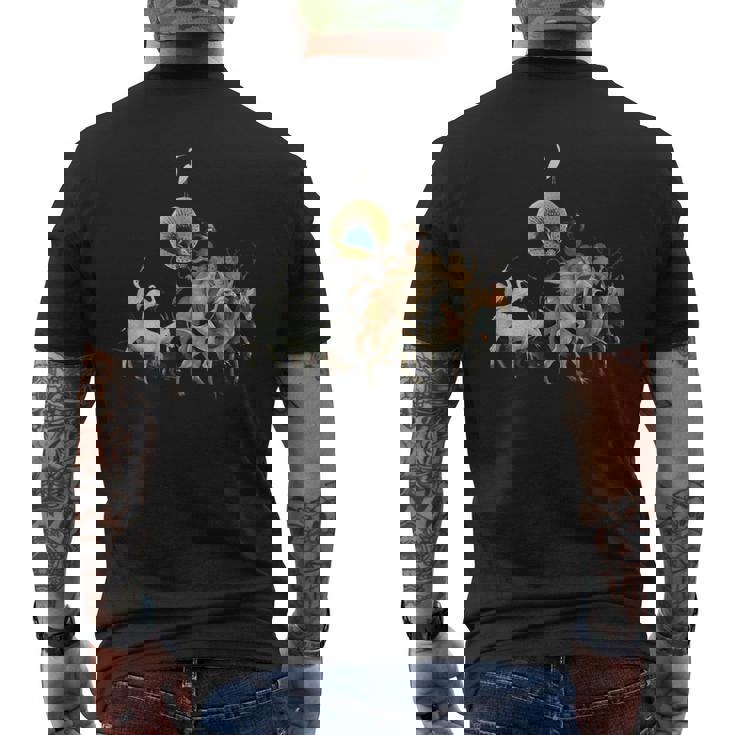 ヒエロニムス・ボッシュ 地球の喜びの庭 メンズTシャツ バックプリント