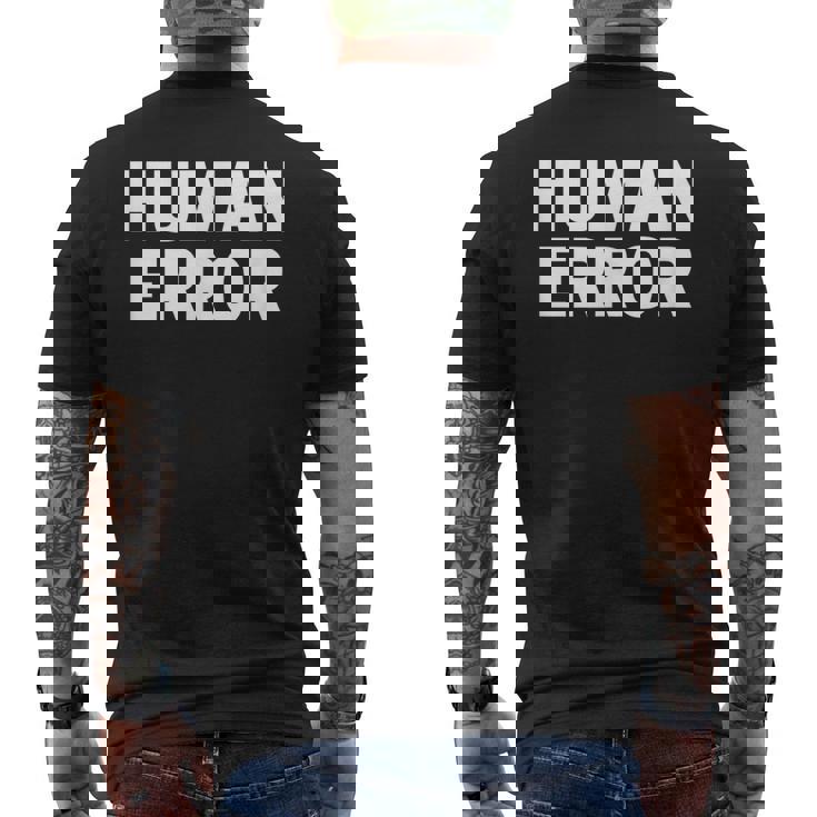 ヒューマンエラー メンズTシャツ バックプリント