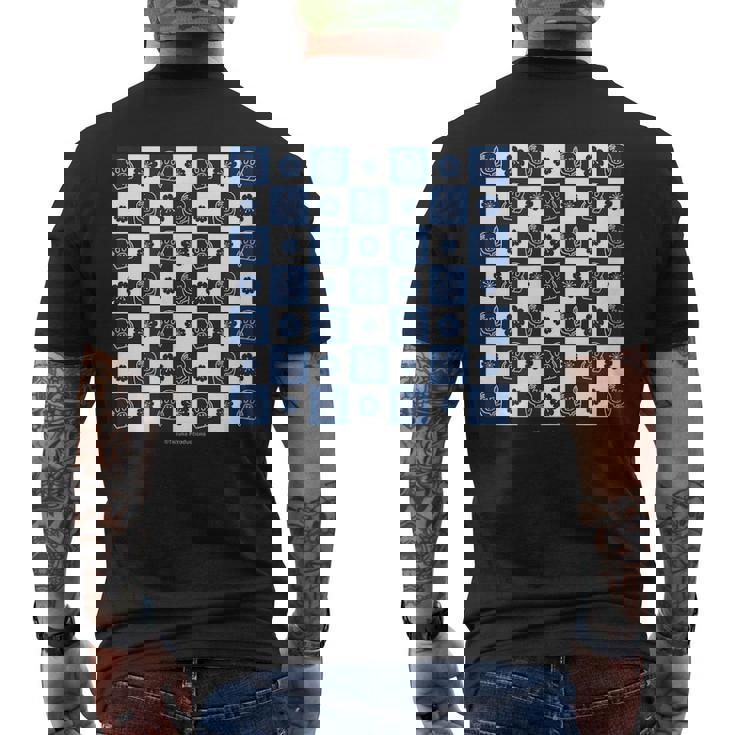 ヒョウタンツギ 和柄市松模様 Ctezuka Productions メンズTシャツ バックプリント