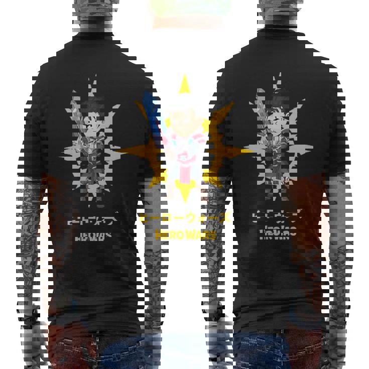 ヒーローウォーズ 同盟 メンズTシャツ バックプリント