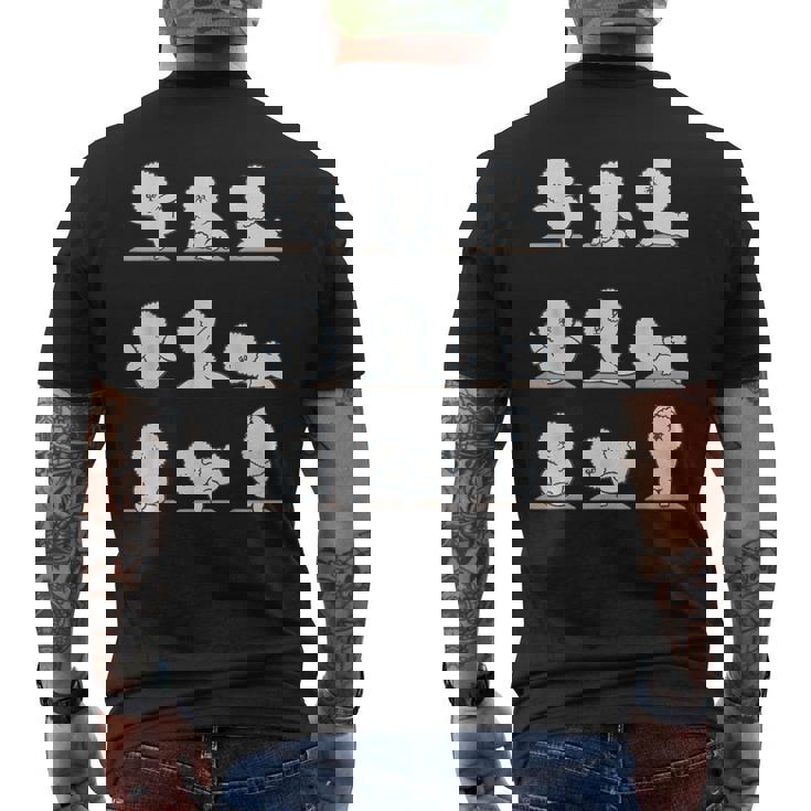 ビションフリーゼヨガ メンズTシャツ バックプリント