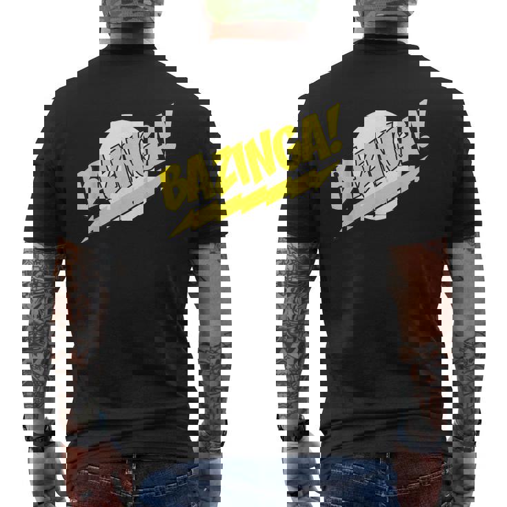 ビッグバン理論ロゴ Bazinga メンズTシャツ バックプリント