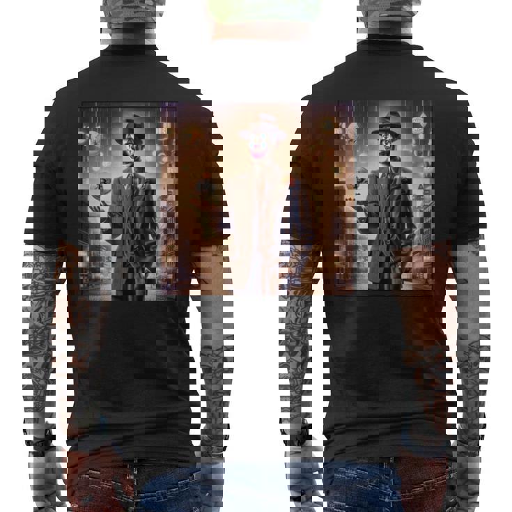 ビットコイン ピエロ ピエロ ミームコイン ミームマトリックス 長袖tシャツ メンズTシャツ バックプリント