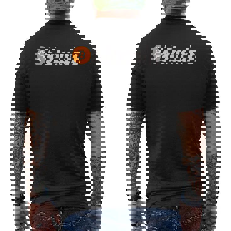 ビットコインtシャツ メンズTシャツ バックプリント