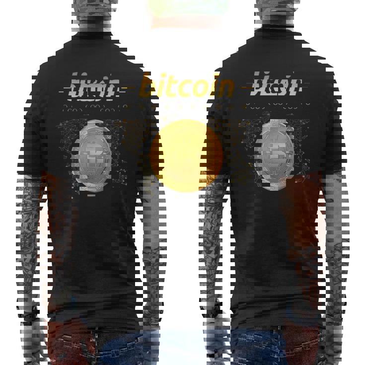 ビットコインシャツ ビットコインロゴ 暗号シャツ 暗号ギフト ビットコイン メンズTシャツ バックプリント