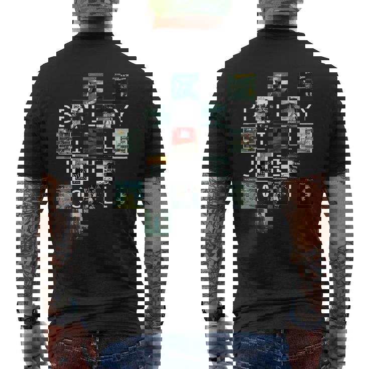 ビリー・ジョエル アルバムセットリスト メンズTシャツ バックプリント