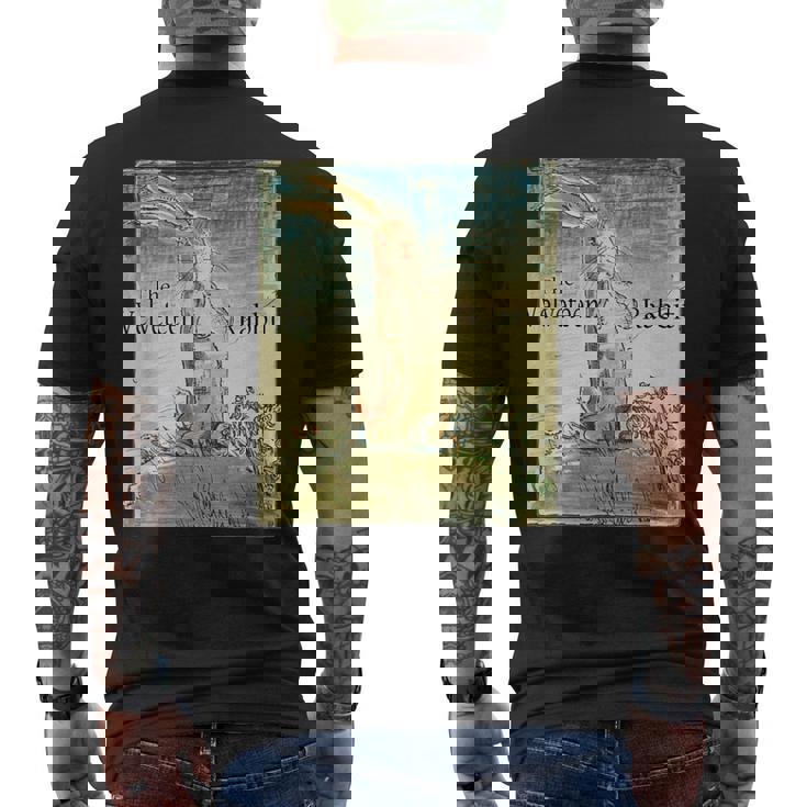 ビロードのウサギ メンズTシャツ バックプリント