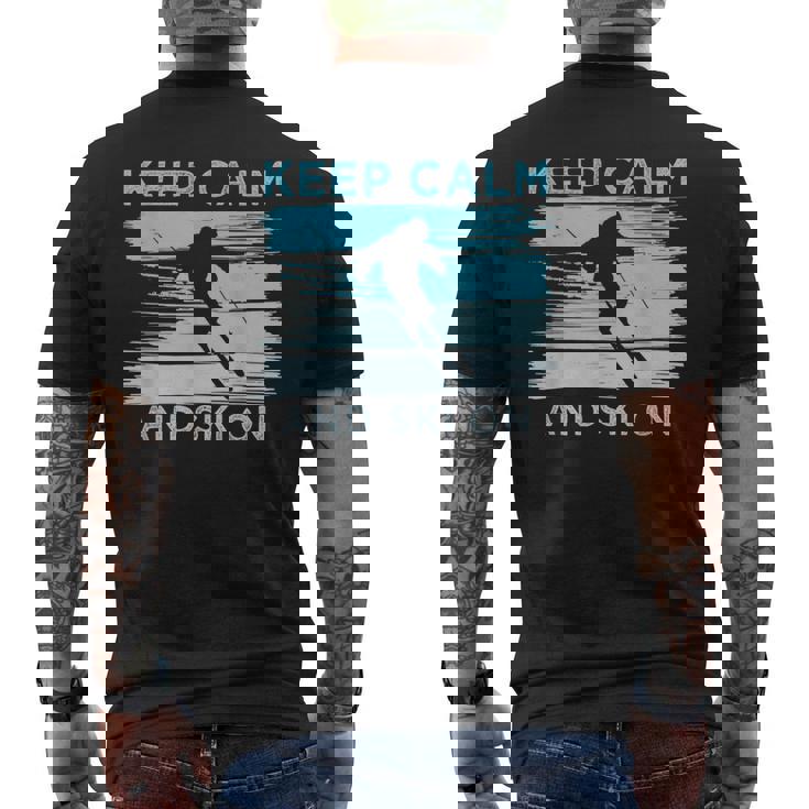 ビンテージ スキー シャツ メンズTシャツ バックプリント