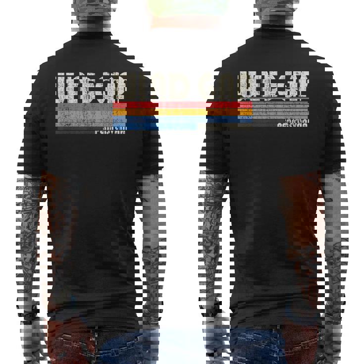 ビンテージ レトロ 70年代 80年代スタイル 風のギャップの故郷、Pa メンズTシャツ バックプリント