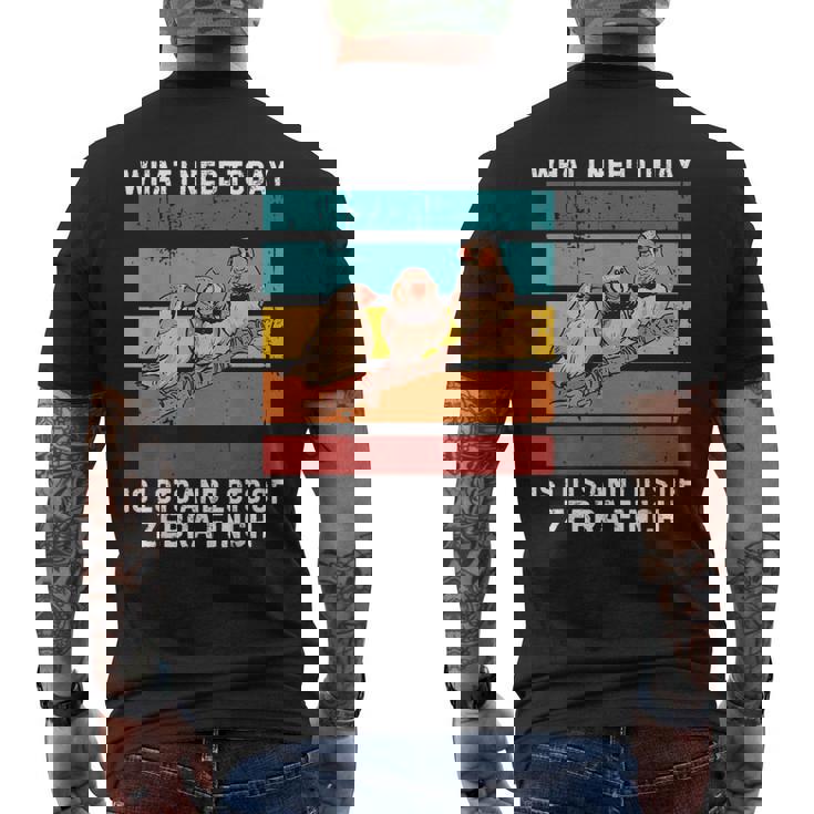 ビンテージ今日必要なのはキンカチョウがたくさん メンズTシャツ バックプリント