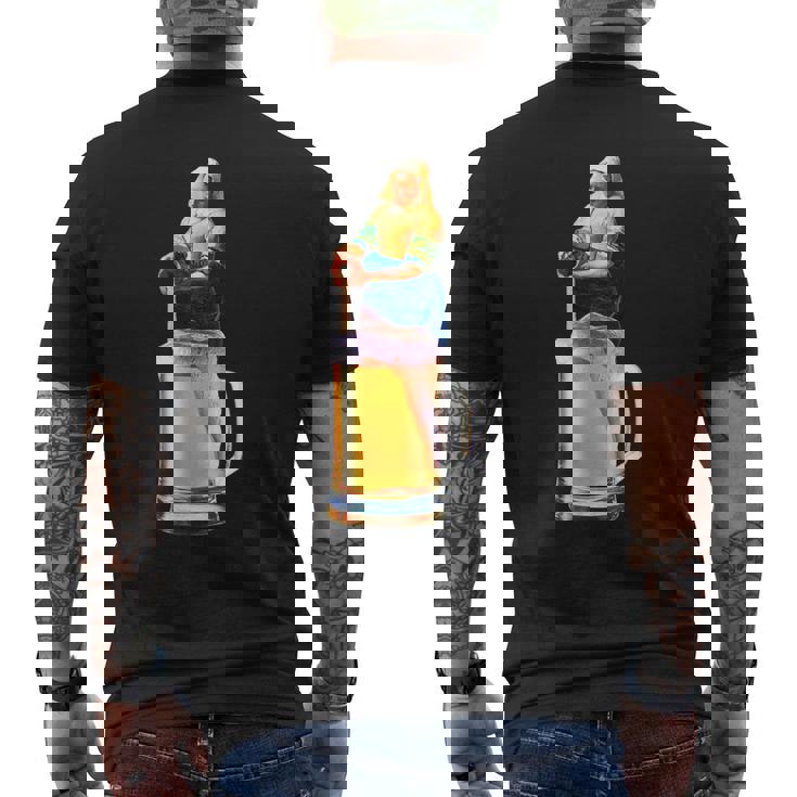 ビール 酒 面白いtシャツ フェルメール 飲み おもしろ 飲み会 のんべえ メンズ ネタ 服 アート グッズ メンズTシャツ バックプリント