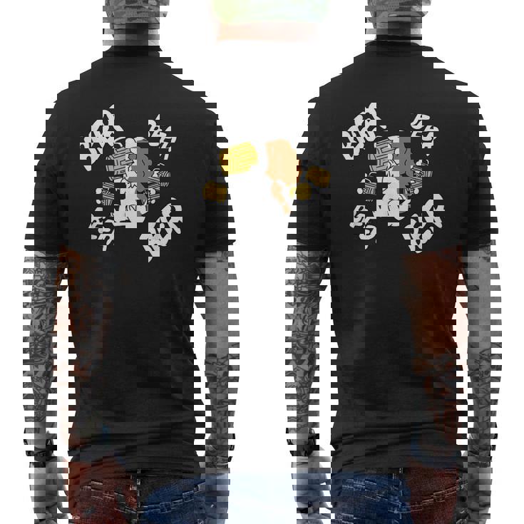 ビールキャバリエ キングチャールズ・スパニエル 犬 メンズTシャツ バックプリント