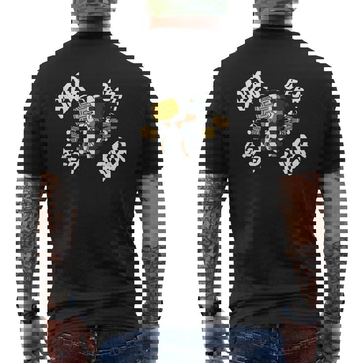 ビールバーニーズマウンテンドッグ メンズTシャツ バックプリント