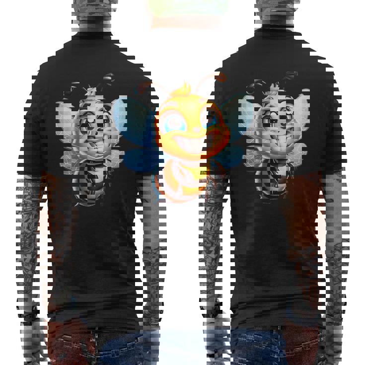 ビー・ハッピー ビッグ・スマイル ビー・ビー・ハッピー メンズTシャツ バックプリント