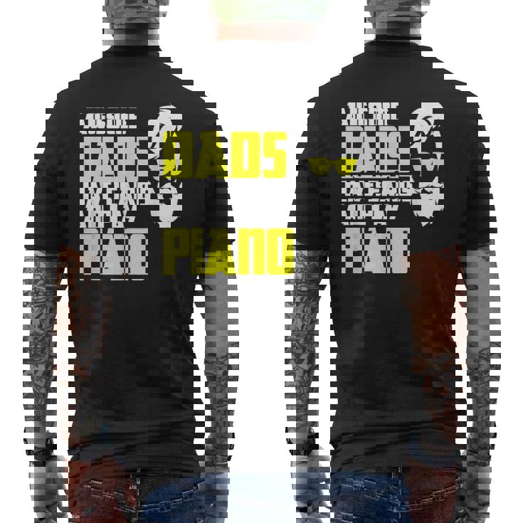 メンズ ピアニスト ピアノ奏者 父の日 言うピアノ奏者 メンズTシャツ バックプリント