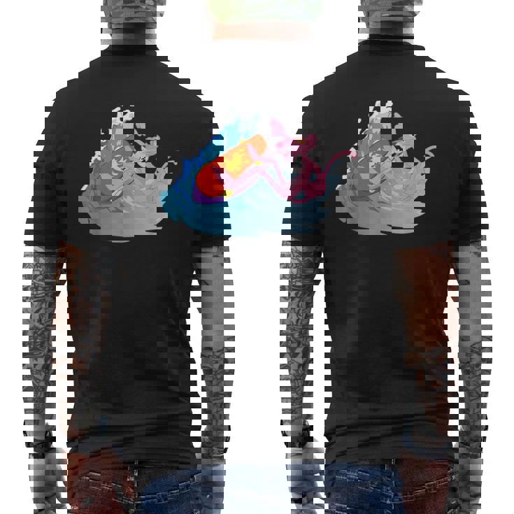 ピンクパンサー ビーチサーフィン 夏休み メンズTシャツ バックプリント