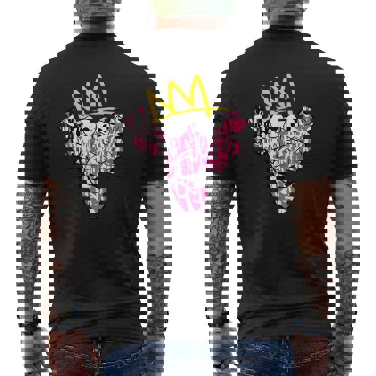 ピンクパンサー 王冠グラフィティアート メンズTシャツ バックプリント