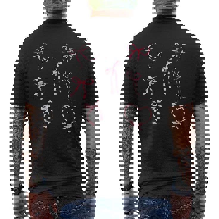 ピンクボウコケット美学 メンズTシャツ バックプリント