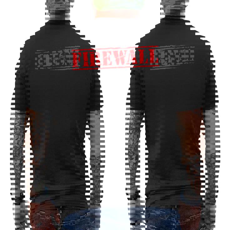 ファイアウォール メンズTシャツ バックプリント