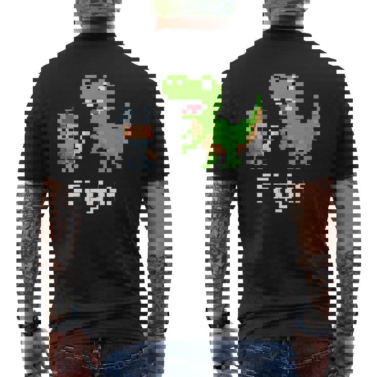 ファイト Rpg ゲーム ドット絵 モンスター 勇者 かわいい メンズTシャツ バックプリント