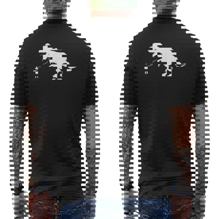 ファニーt-Rex ウォーキング恐竜 ティラノサウルスレックス メンズTシャツ バックプリント
