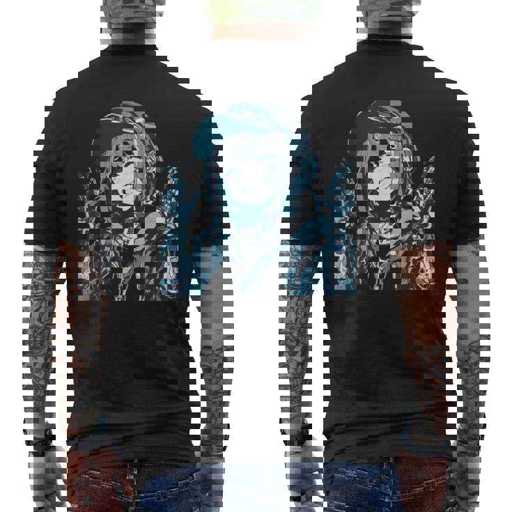 ファニースマイル サイバーパンク Nr 7 メンズTシャツ バックプリント