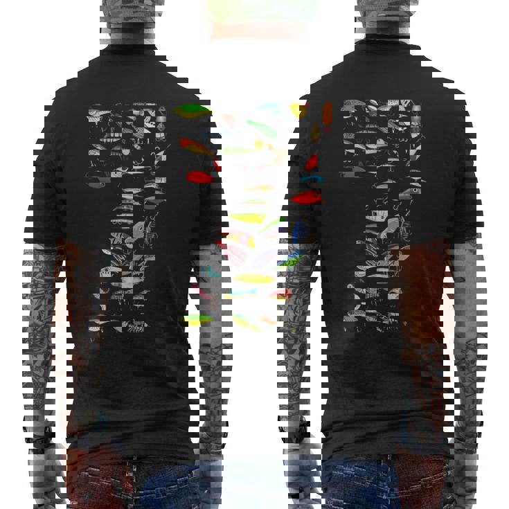 ファニーフィッシングルアー メンズTシャツ バックプリント