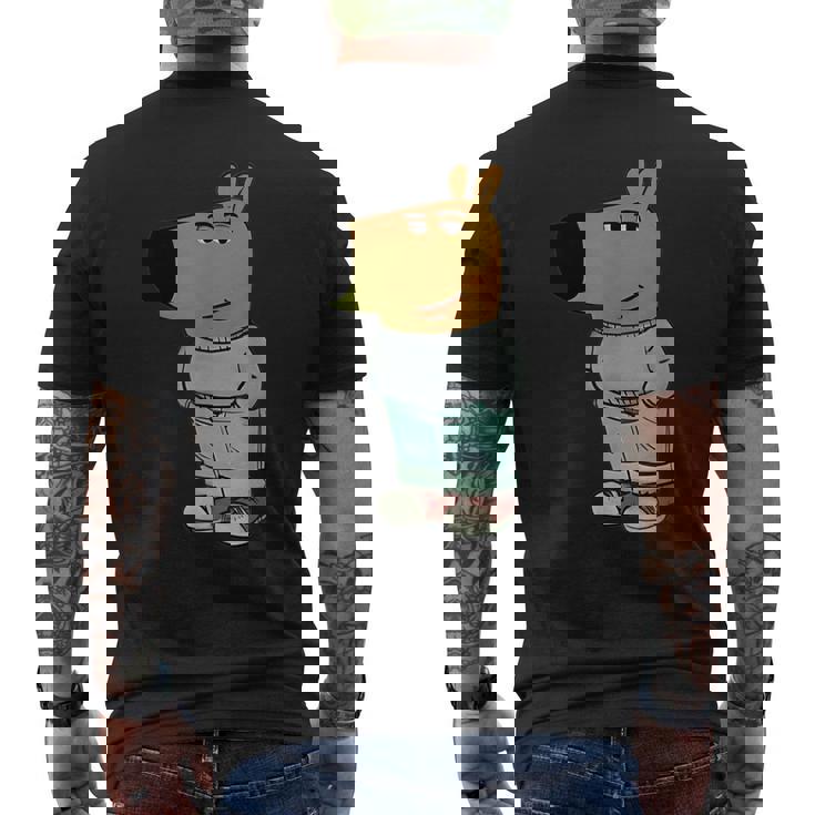 ファニー・ジェネ・アルファ・チル・ガイ・ミーム・ドッグ・クール・インターネット・ステートメント メンズTシャツ バックプリント