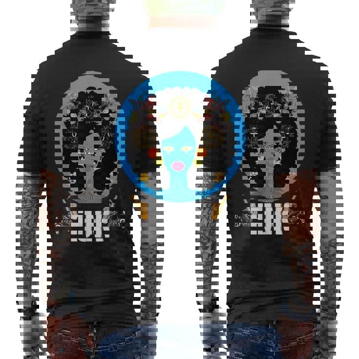 ファンク ソウルフル・ジャズ カラフル・ミュージック メンズTシャツ バックプリント