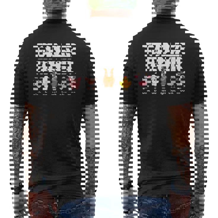 ファームアニマルサウンドoink Baa Neigh Cluck Moo 幼児農家 メンズTシャツ バックプリント