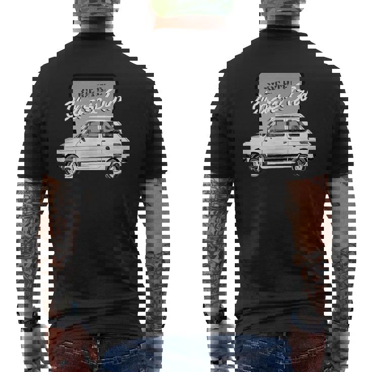 フィアット126 メンズTシャツ バックプリント