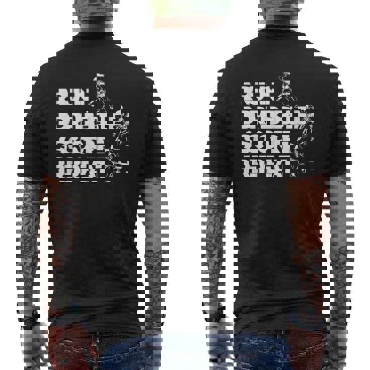 フィールドホッケー選手のテクニック メンズTシャツ バックプリント