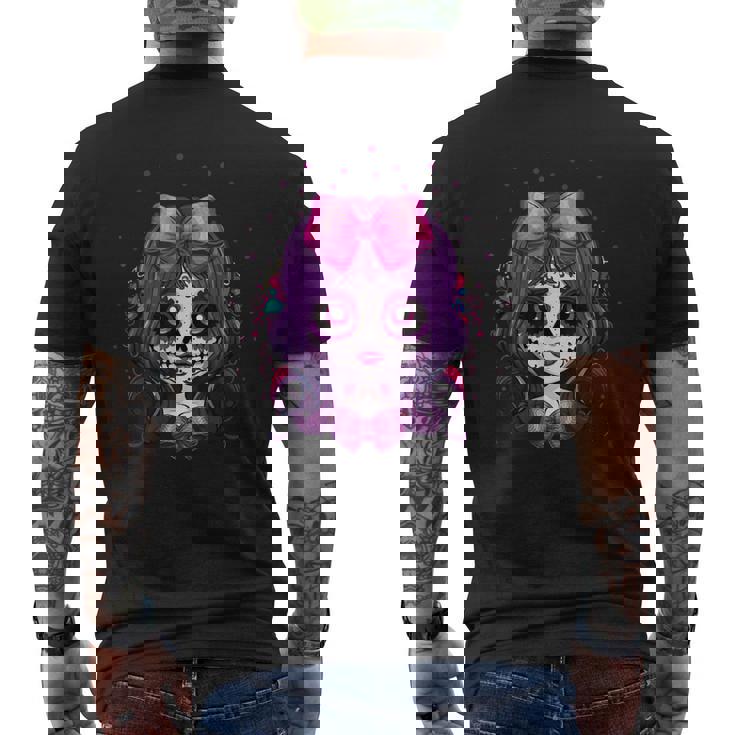 フェアリースケルトン 死者の日 Dia De Los Muertos ハロウィン メンズTシャツ バックプリント