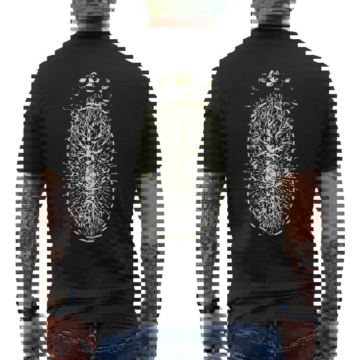 フェイズオブザムーン 生命の樹サークル メンズTシャツ バックプリント