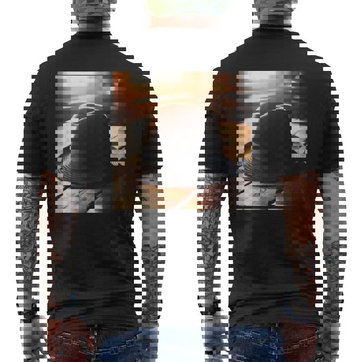 フェドーラ・ハット メンズTシャツ バックプリント