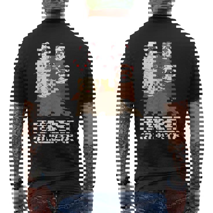 フェレット コレクター ファニー フェレット 恋人 メンズTシャツ バックプリント
