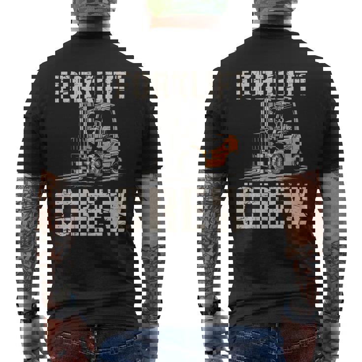 フォークリフト クルー ヴィンテージ 倉庫 作業員 倉庫 メンズTシャツ バックプリント