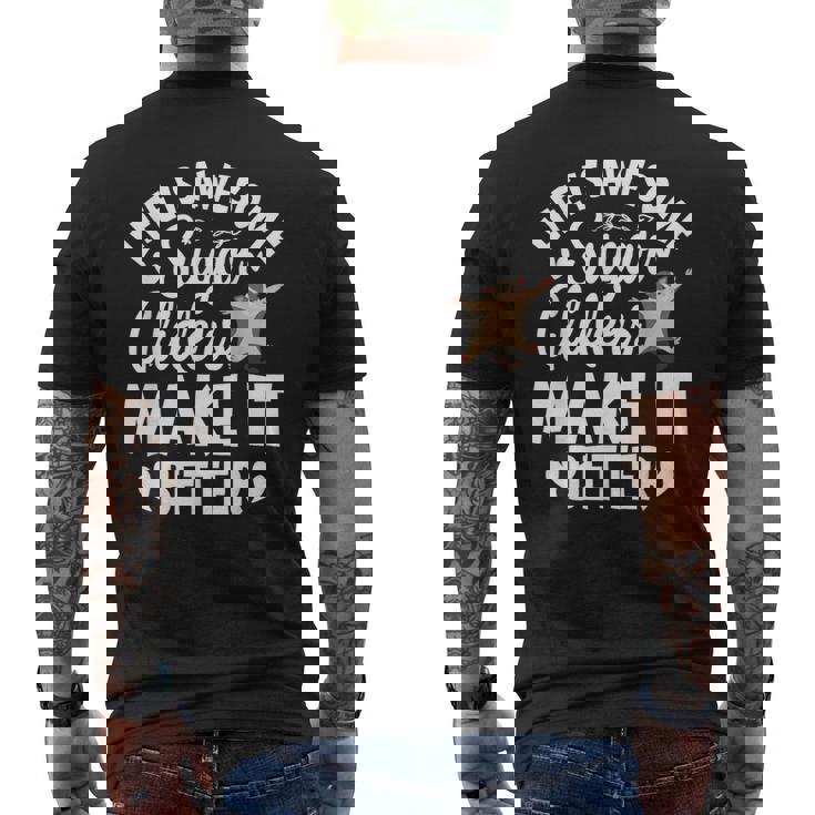 フクロモモンガのママ フクロモモンガのネックレス フクロモモンガの恋人 メンズTシャツ バックプリント