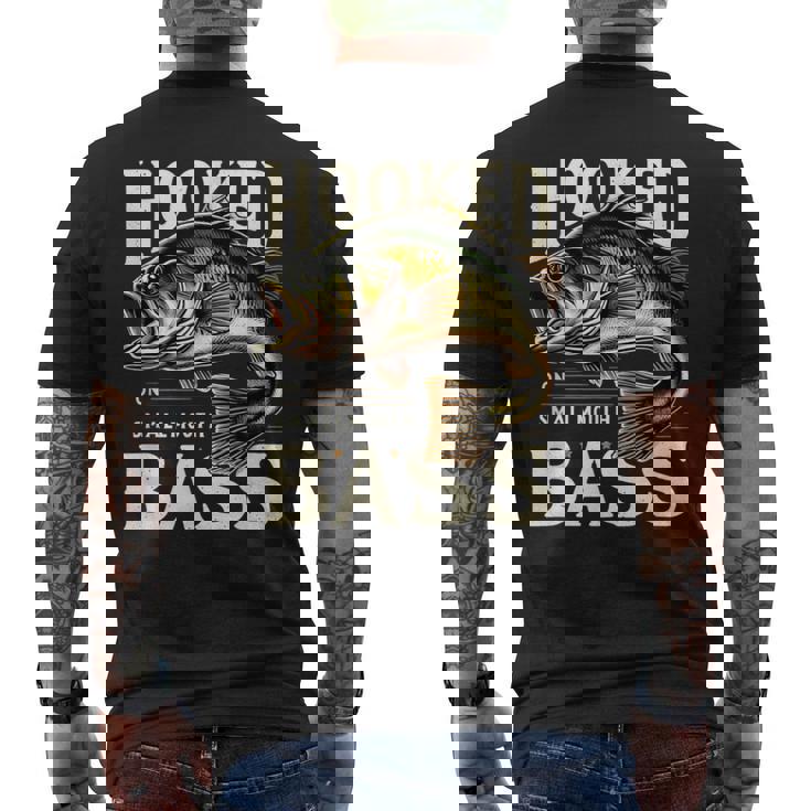 フックオンスモールマウスバスフィッシングシャツ メンズTシャツ バックプリント