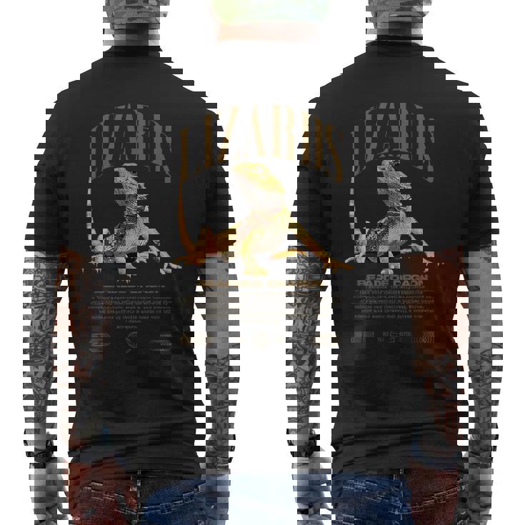 フトアゴヒゲトカゲ ストリートウェア トカゲ キーパー メンズTシャツ バックプリント