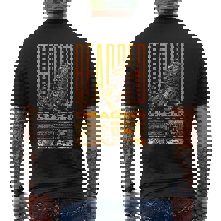 フトアゴヒゲトカゲ 爬虫類キーパー ビアディ トカゲ ストリートウェア メンズTシャツ バックプリント