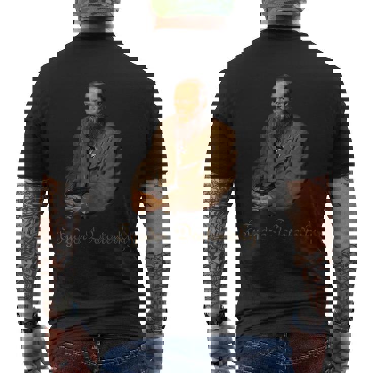 フヨードル・ミハイロヴィッチ・ドストエフスキー メンズTシャツ バックプリント