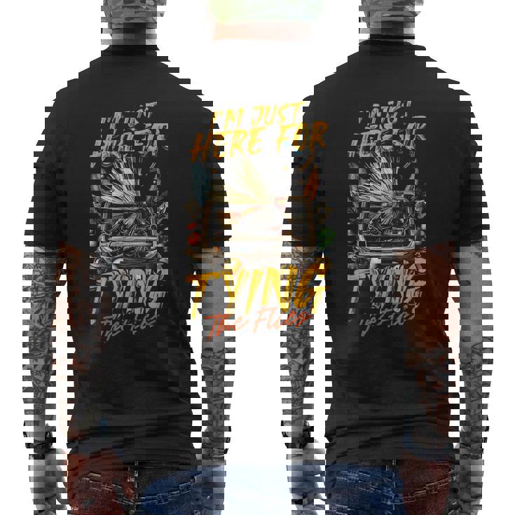 フライフィッシング フライアングラー メンズTシャツ バックプリント