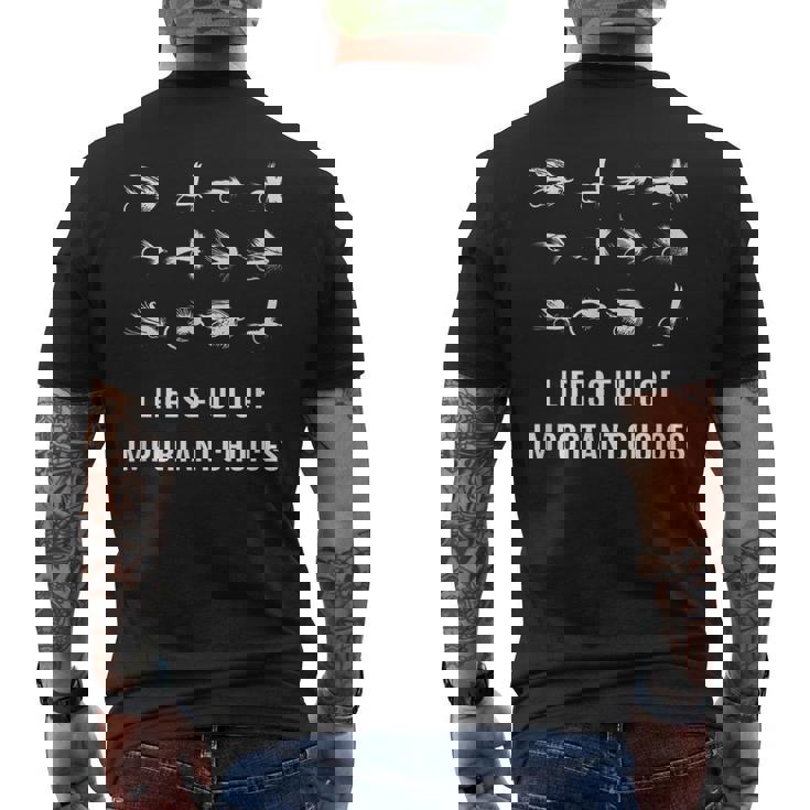 フライフィッシングtシャツ メンズTシャツ バックプリント