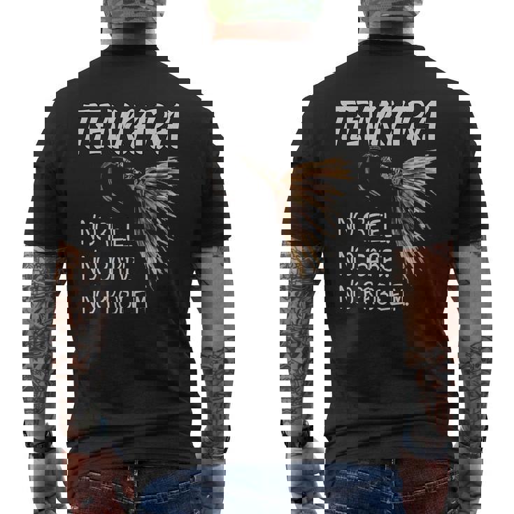 フライフィッシング用ブラックtシャツ テンカラ メンズTシャツ バックプリント