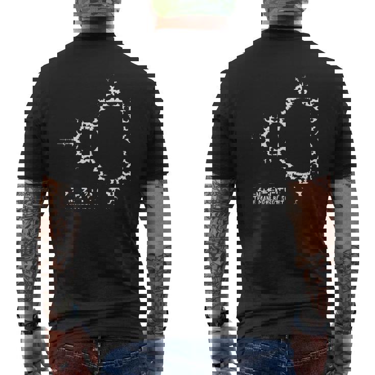 フラクタル計算式 The Mandelbrotet メンズTシャツ バックプリント