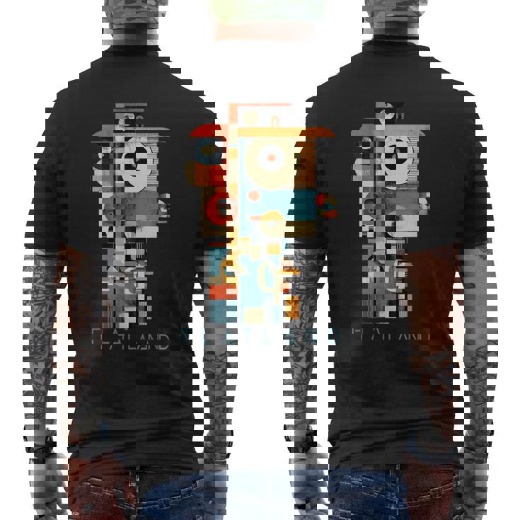 フラットランド エドウィン・A・アボット作 多次元のロマンス メンズTシャツ バックプリント